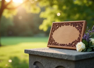 Créez une plaque funéraire unique pour honorer vos souvenirs