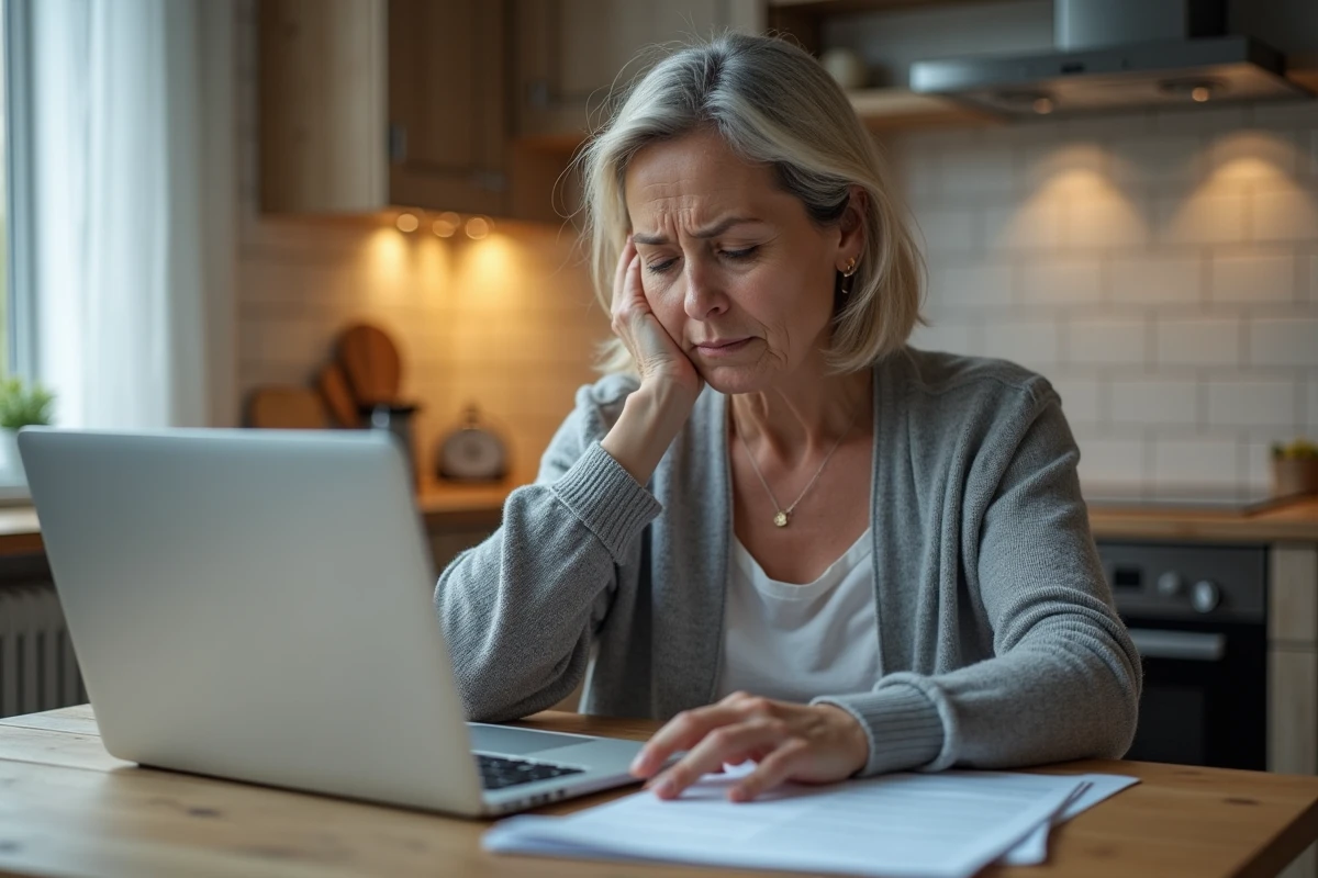 Femme effectuant une demande d'acte de naissance en ligne depuis son domicile à Nantes