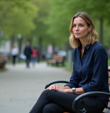Garder son calme face à une provocation : conseils pratiques et stratégies efficaces Femme assise sur un banc dans un parc urbain calme