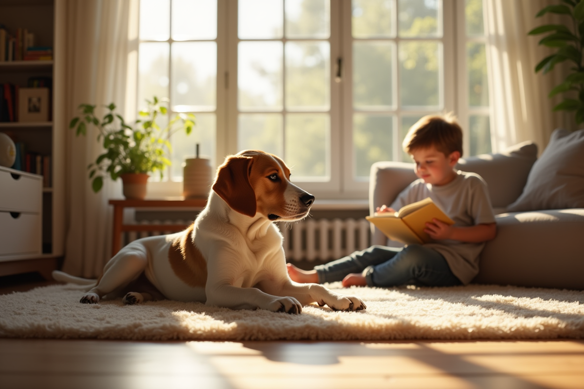 chien famille