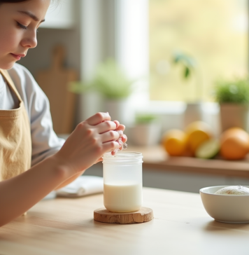 150 ml en g : tout savons pour bien nourrir votre bébé Jeune maman mesurant 150 ml de lait dans un biberon lumineux